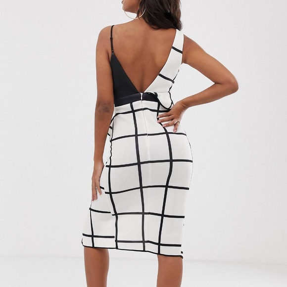 ASOS black and white statement dress - Picture 2 of 5